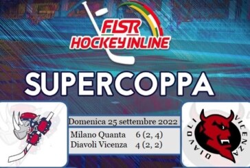 Inline Hockey: al Milano l’edizione 2022 della Supercoppa Italiana